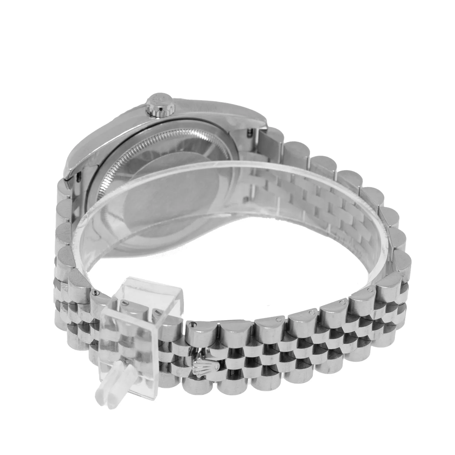 Rolex Datejust 36mm White Gold & Steel Silver Index Dial & Fluted Bezel 116234