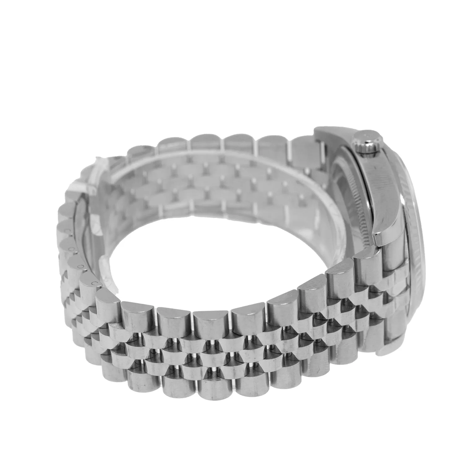 Rolex Datejust 36mm White Gold & Steel Silver Index Dial & Fluted Bezel 116234