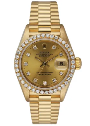 Rolex Datejust 69138 Diamond Dial & Bezel Box & Papers