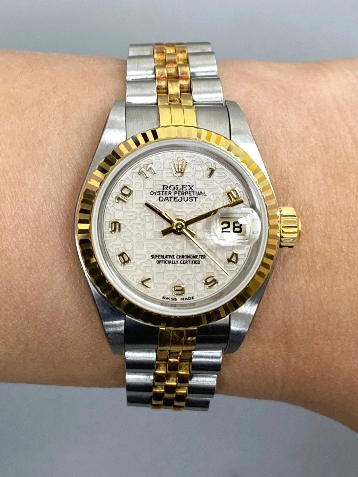 Rolex Datejust 79173 Cream Anniversary Dial Ladies Watch