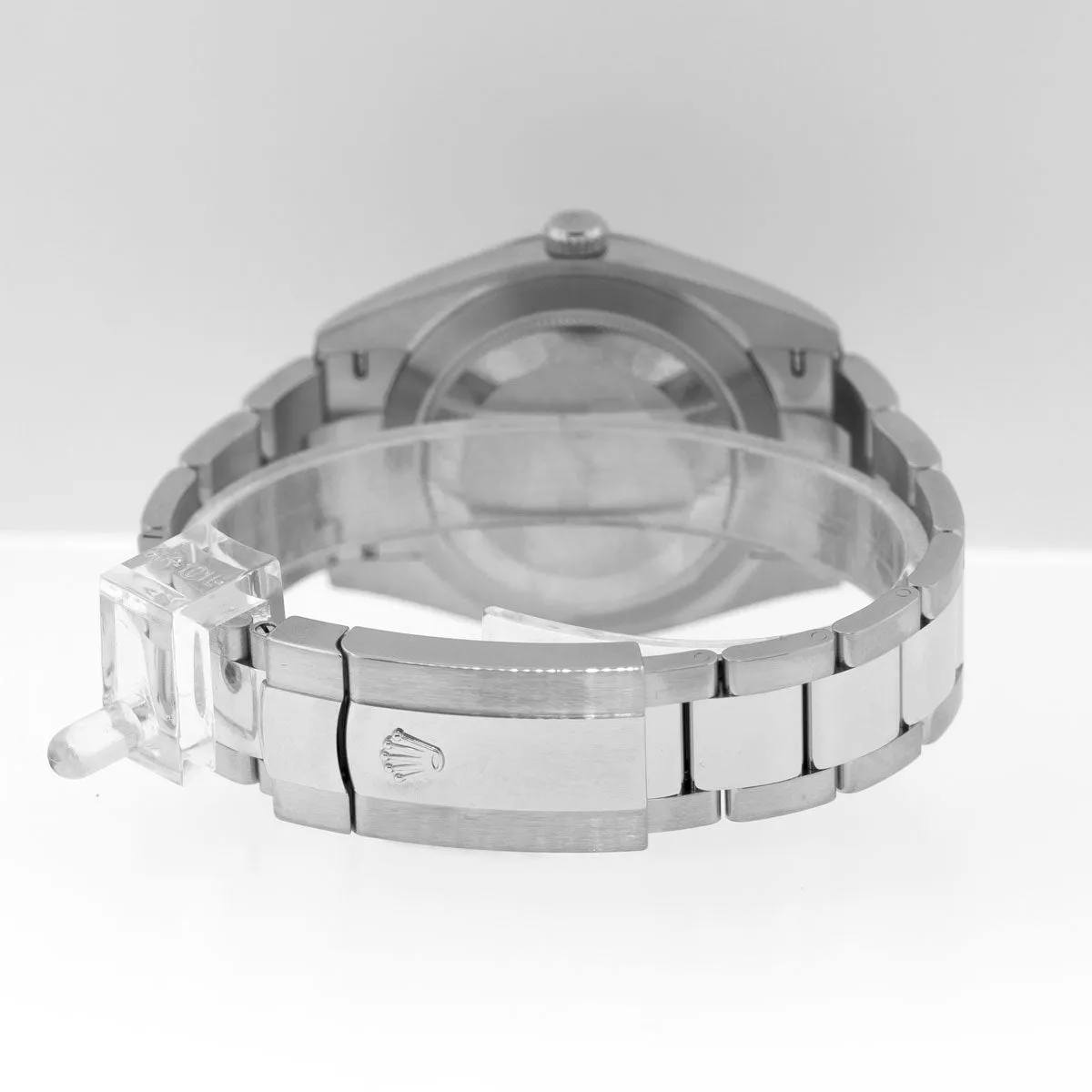 Rolex Datejust II 41mm Stainless Steel Blue Roman Dial 18K White Gold Fluted Bezel 126334