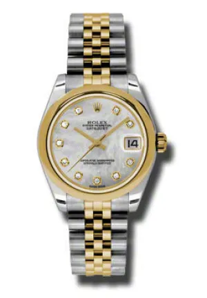 Rolex Datejust Lady 31 Mother of Pearl Dial Stainless Steel and 18K Yellow Gold Jubilee Bracelet Automatic Watch 178243MDJ