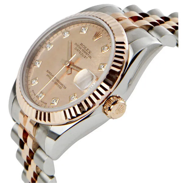 Rolex Datejust Lady 31 Pink Dial Stainless Steel and 18K Everose Gold Jubilee Bracelet Automatic Watch 178271PGDDJ