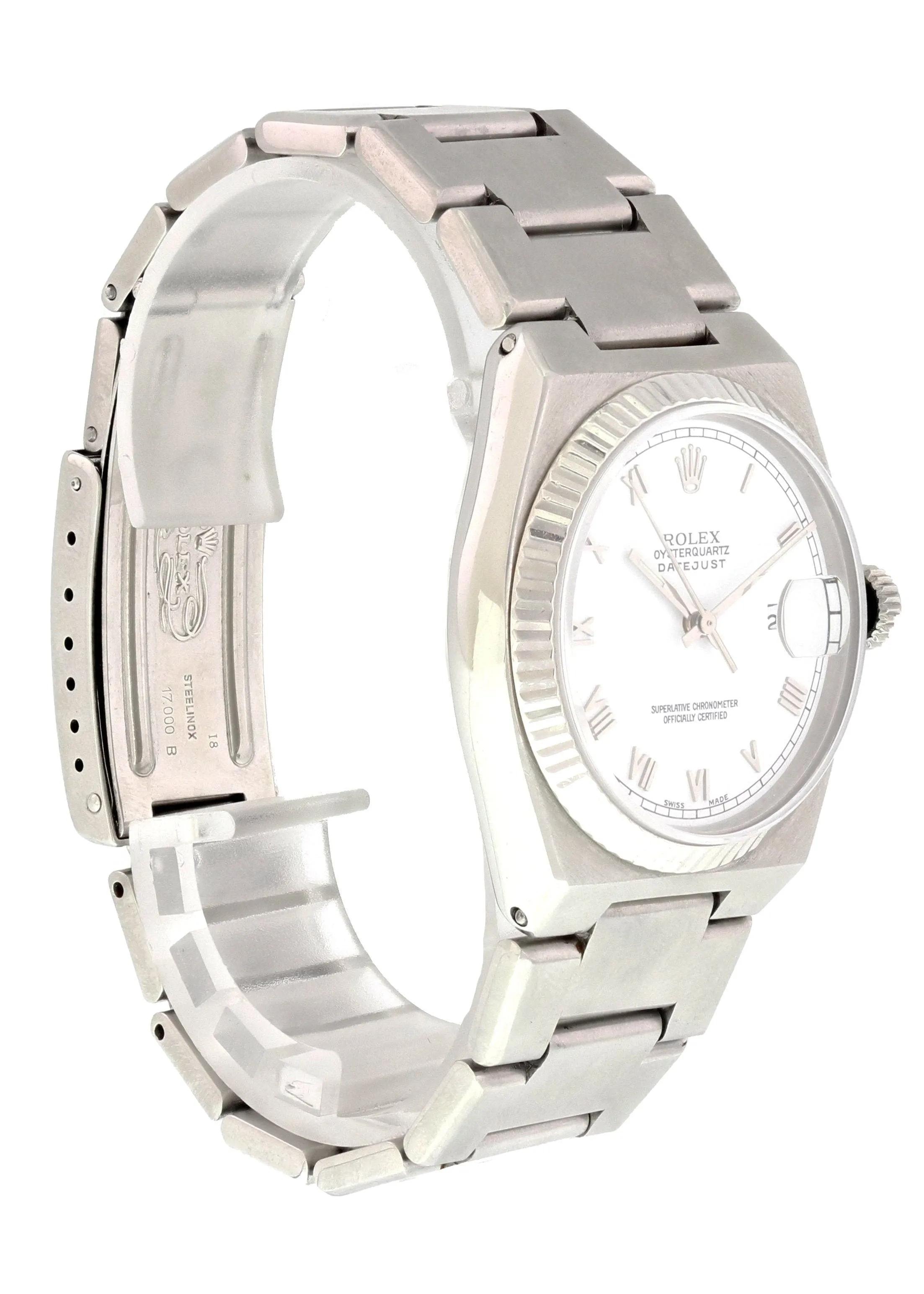 Rolex Datejust Oysterquartz 17000 Mens Watch