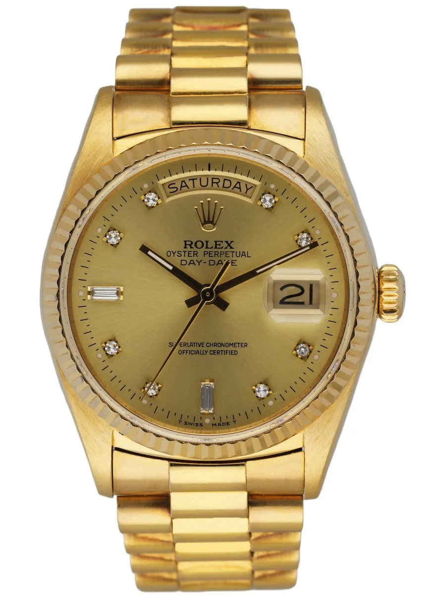 Rolex Day Date 18038 President Diamond Dial Men's Watch