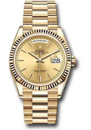 Rolex Day-Date 36mm Watch 128238 chip