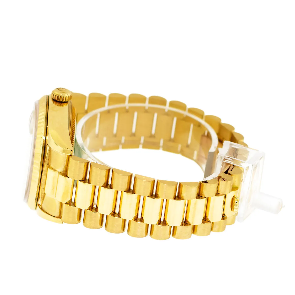 Rolex Day-Date 36mm Yellow Gold Champagne Index Dial & Fluted Bezel 18238