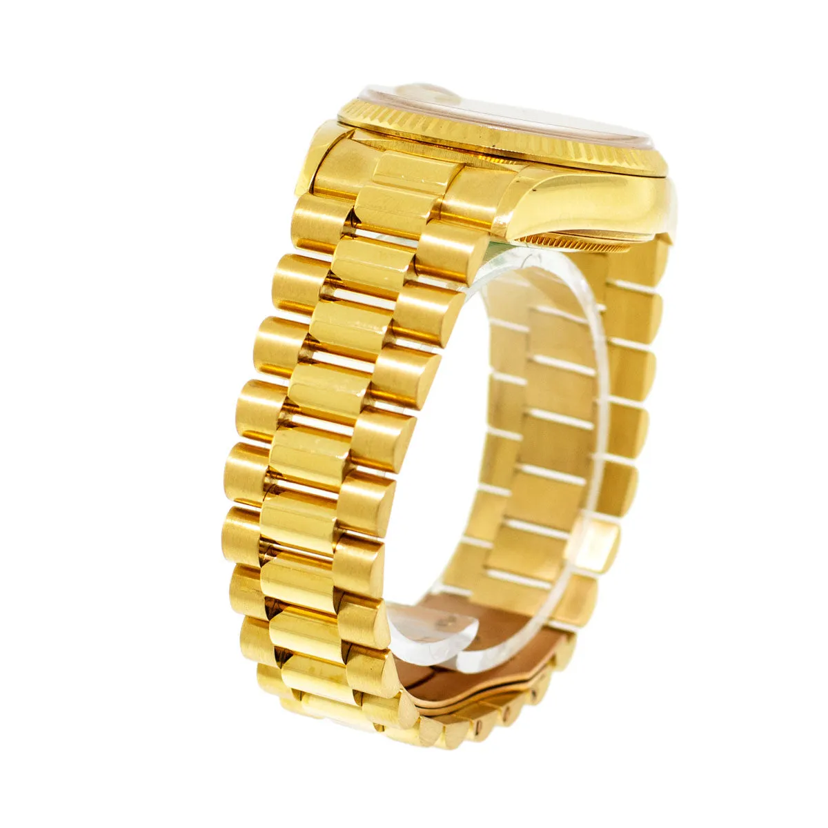 Rolex Day-Date 36mm Yellow Gold Champagne Index Dial & Fluted Bezel 18238