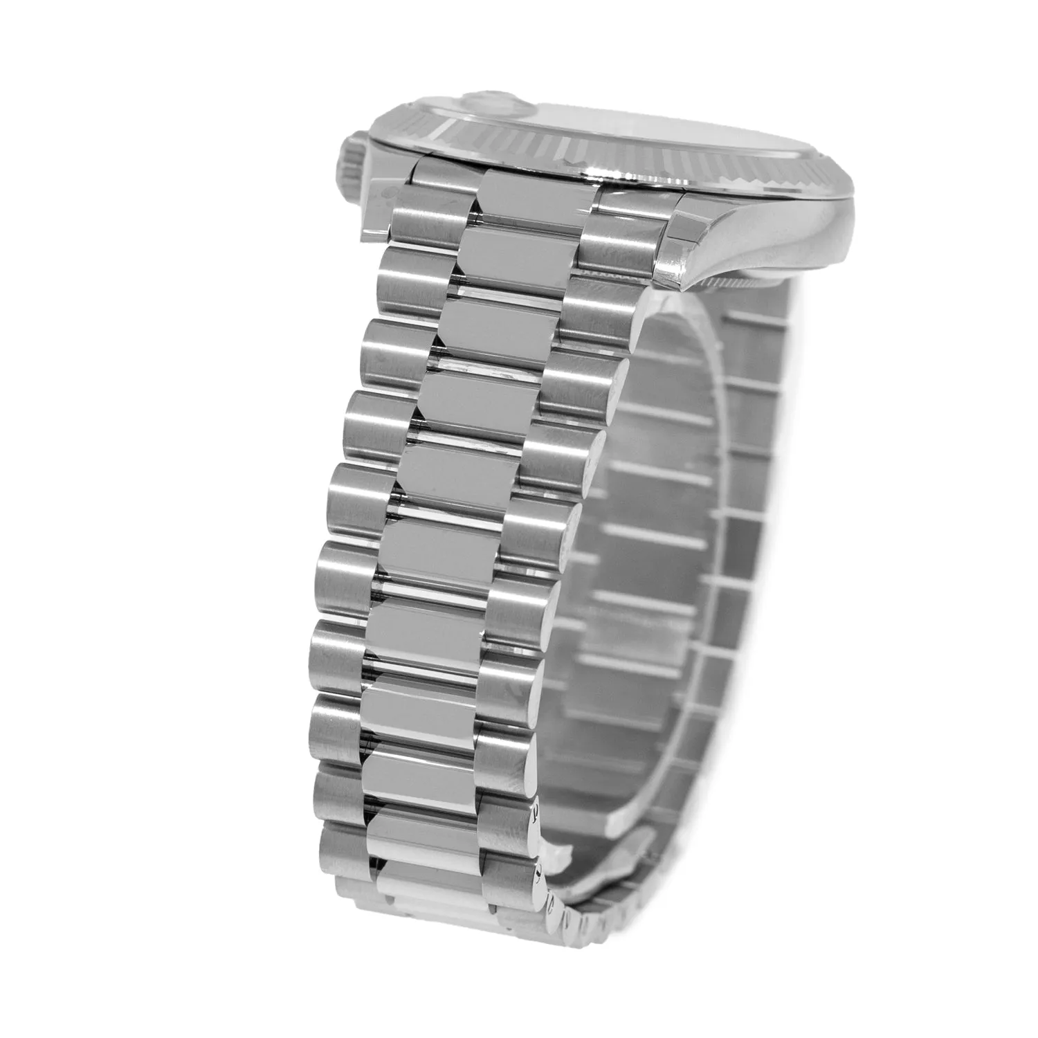 Rolex Day-Date 40mm White Gold White Roman Dial President 228239