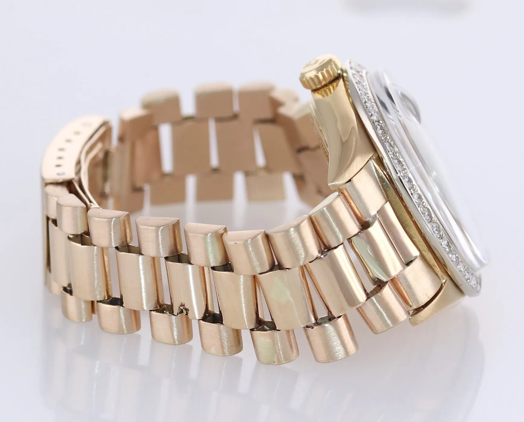 Rolex Day-Date President Black Diamond Bezel 36mm 1803 18K Yellow Gold  Watch