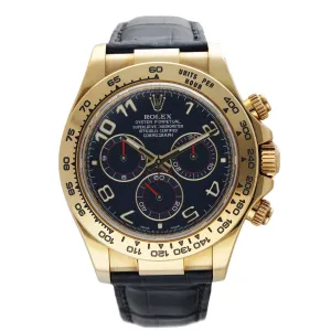 Rolex Daytona 116518 18K Yellow Gold Men's Watch Box & Papers