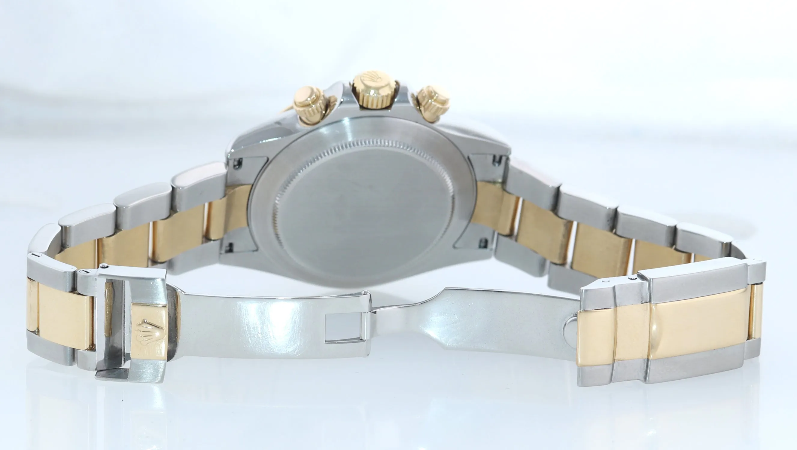 Rolex Daytona 116523 Slate Steel 18k Yellow Gold Two Tone Watch