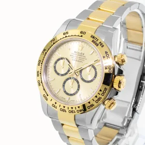 Rolex Daytona 40mm Yellow Gold and Steel Champagne Index Dial & Gold Bezel 126503