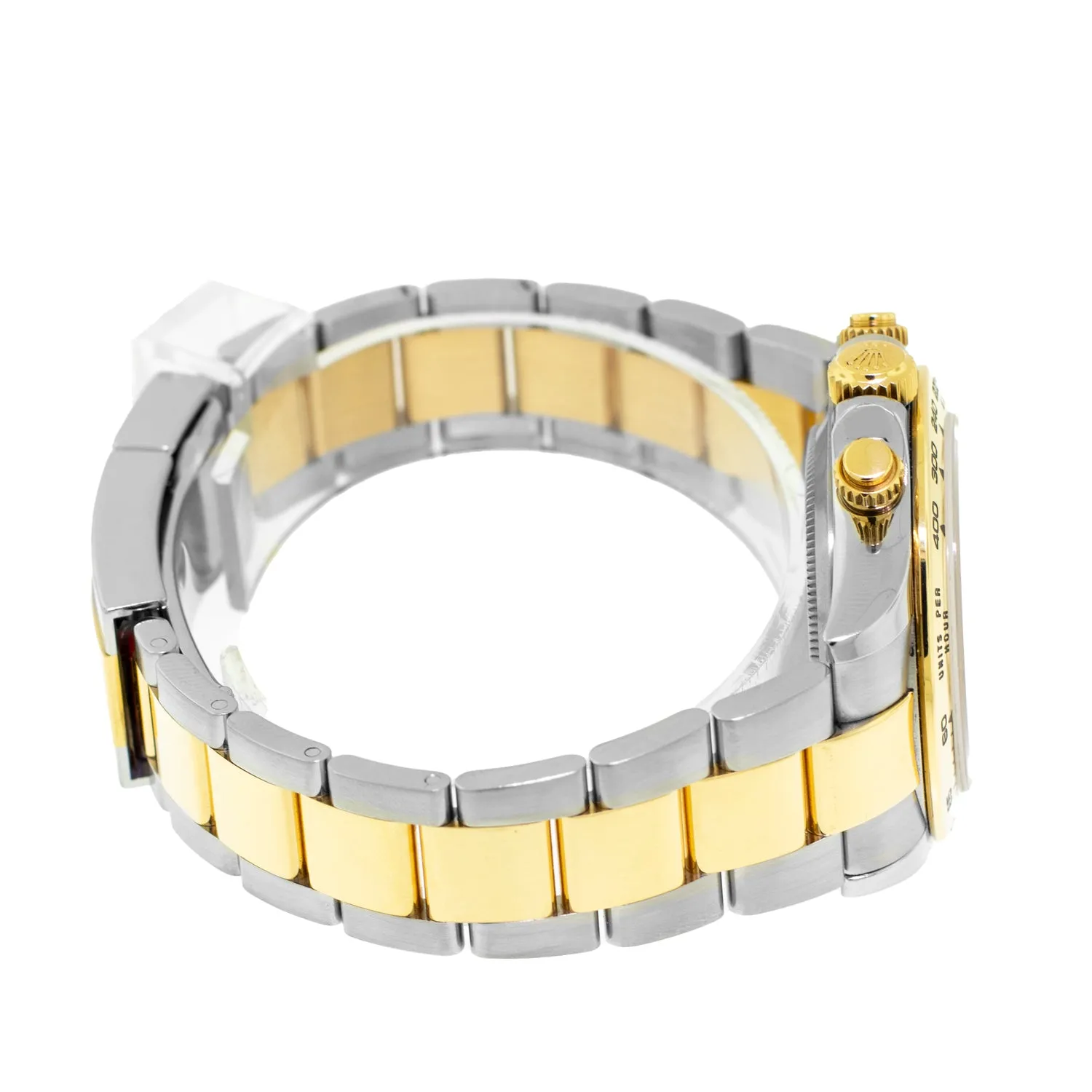Rolex Daytona 40mm Yellow Gold and Steel White Index Dial & Gold Bezel 116503