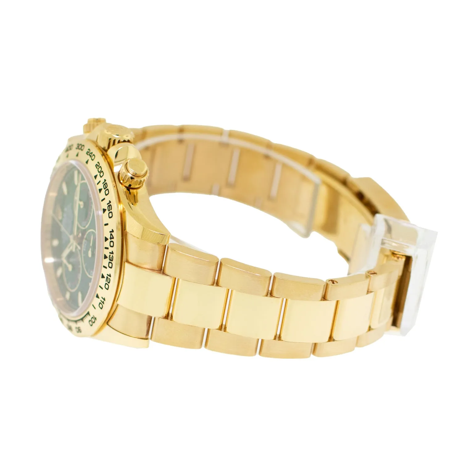 Rolex Daytona 40mm Yellow Gold "John Mayer" Green Index Dial & Gold Bezel 116508