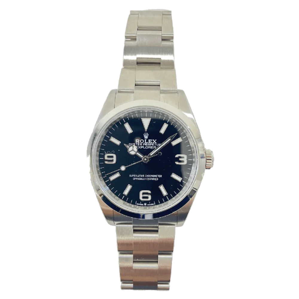 Rolex Explorer 124270 Black Dial Dec 2023