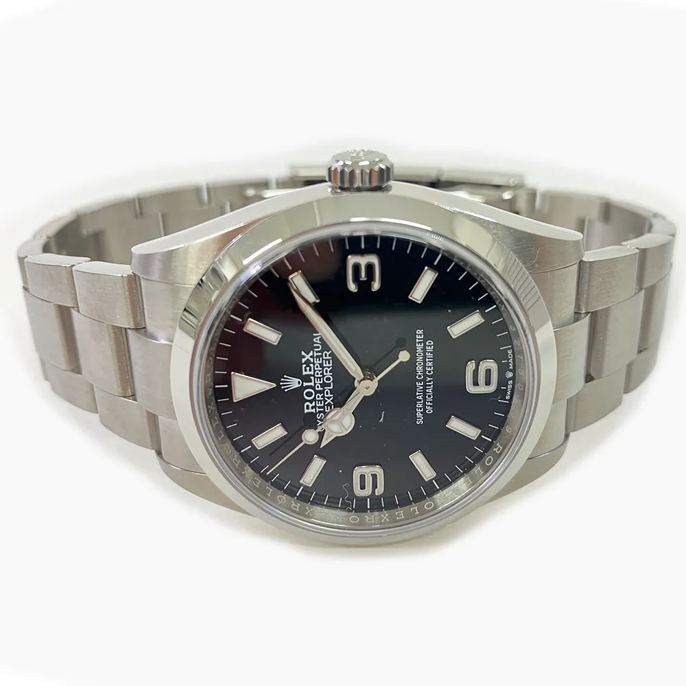 Rolex Explorer 124270 Black Dial Dec 2023