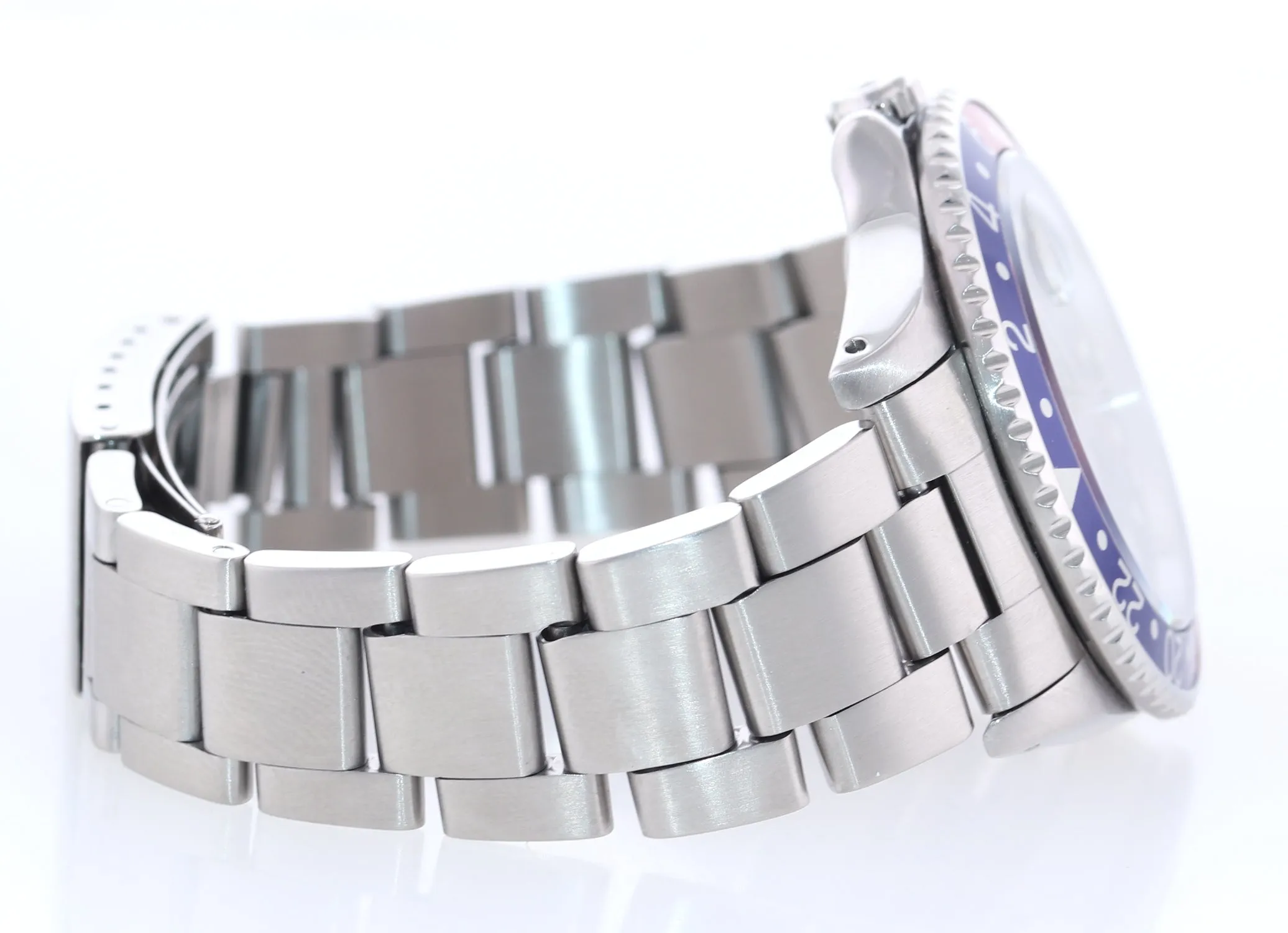 Rolex GMT-Master 2 Steel 16700 Watch Pepsi Blue Red Tritium Steel Watch Box