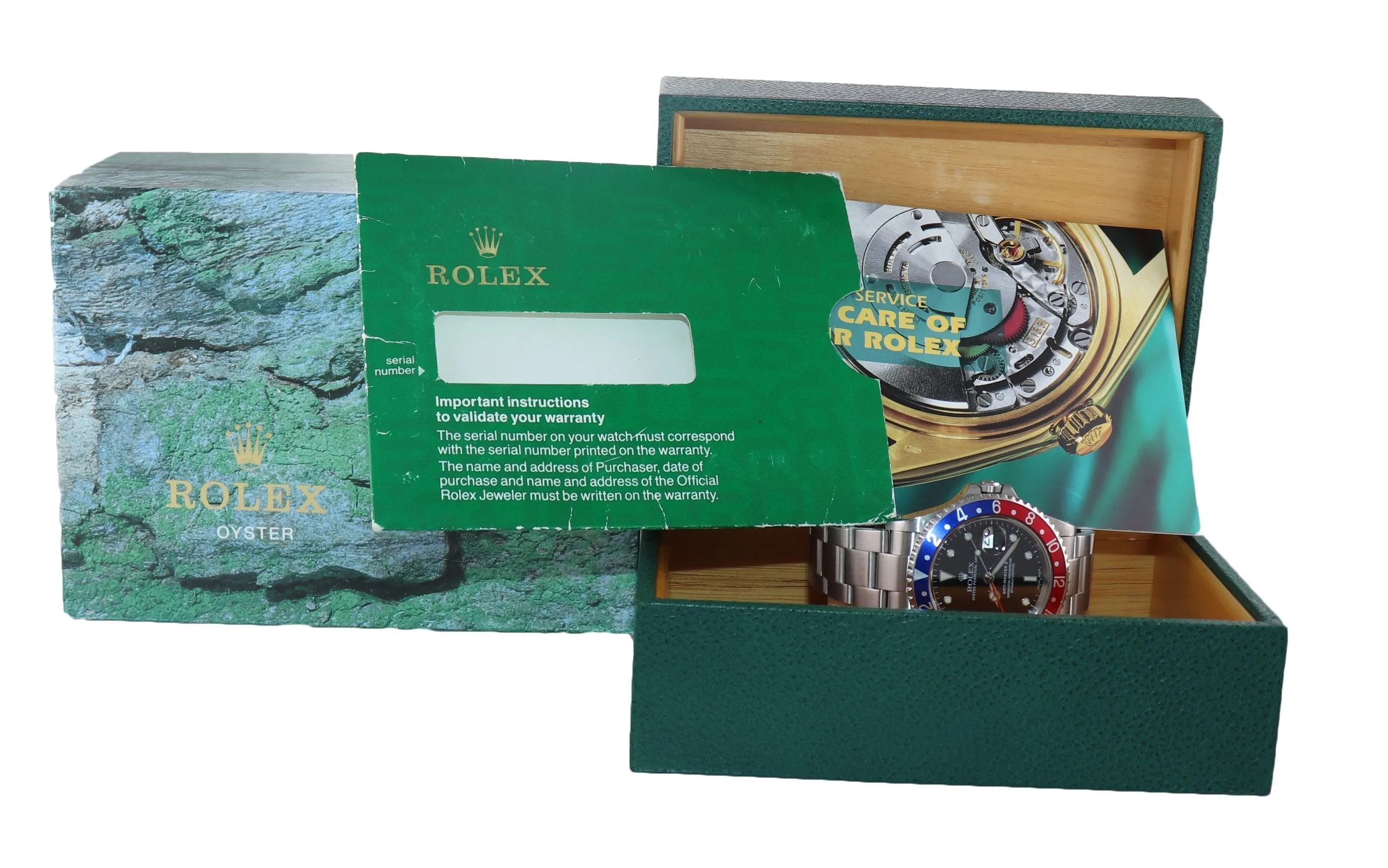 Rolex GMT-Master II Pepsi Steel Blue Red 16710 Watch SEL Box
