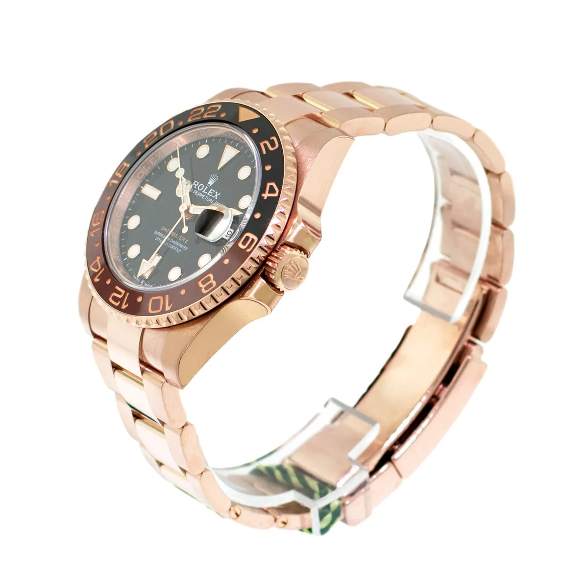 Rolex GMT-Master II "Root Beer" 40mm Everose Gold Black Dial & Brown Black Bezel 126715CHNR