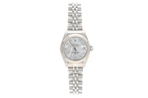 Rolex Ladies Datejust 26mm MOP Diamond dial with box and papers