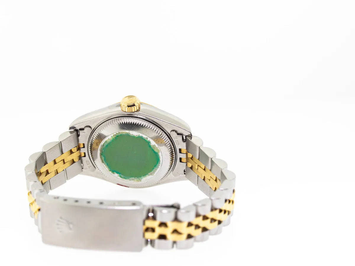 Rolex Lady-Datejust 26mm Yellow Gold & Steel Champagne Stick Dial 69173
