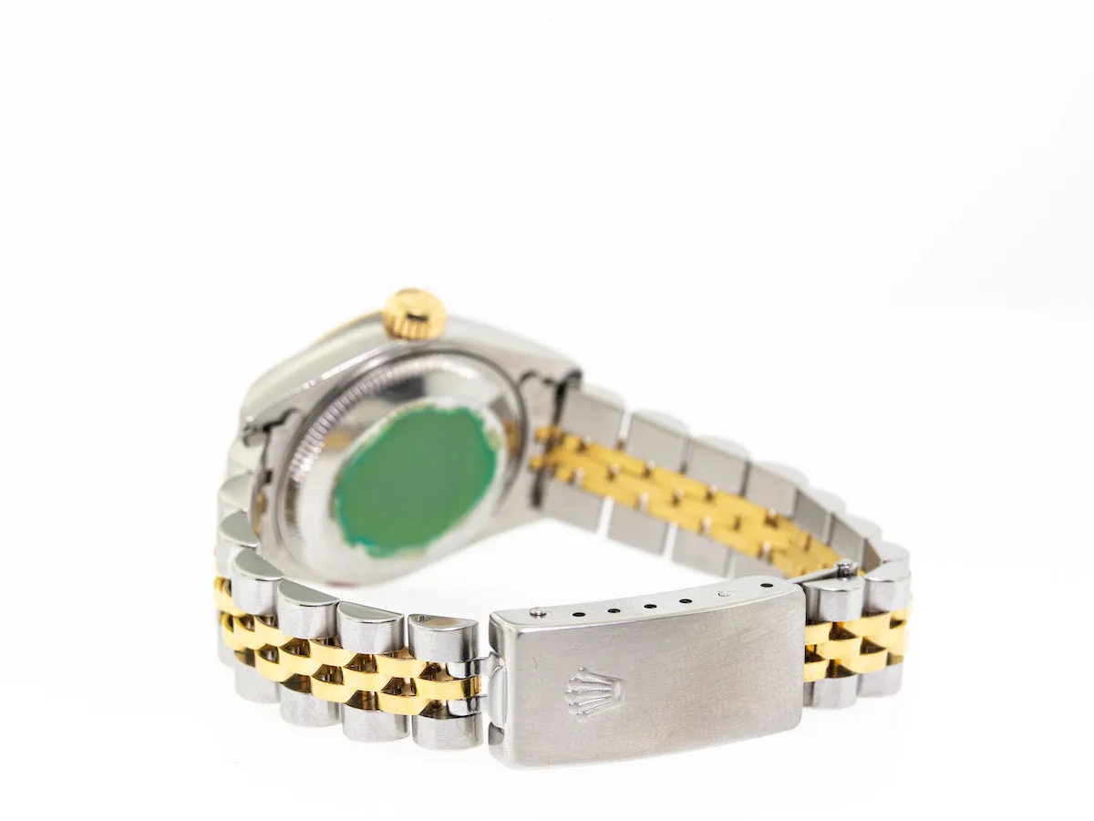 Rolex Lady-Datejust 26mm Yellow Gold & Steel Champagne Stick Dial 69173