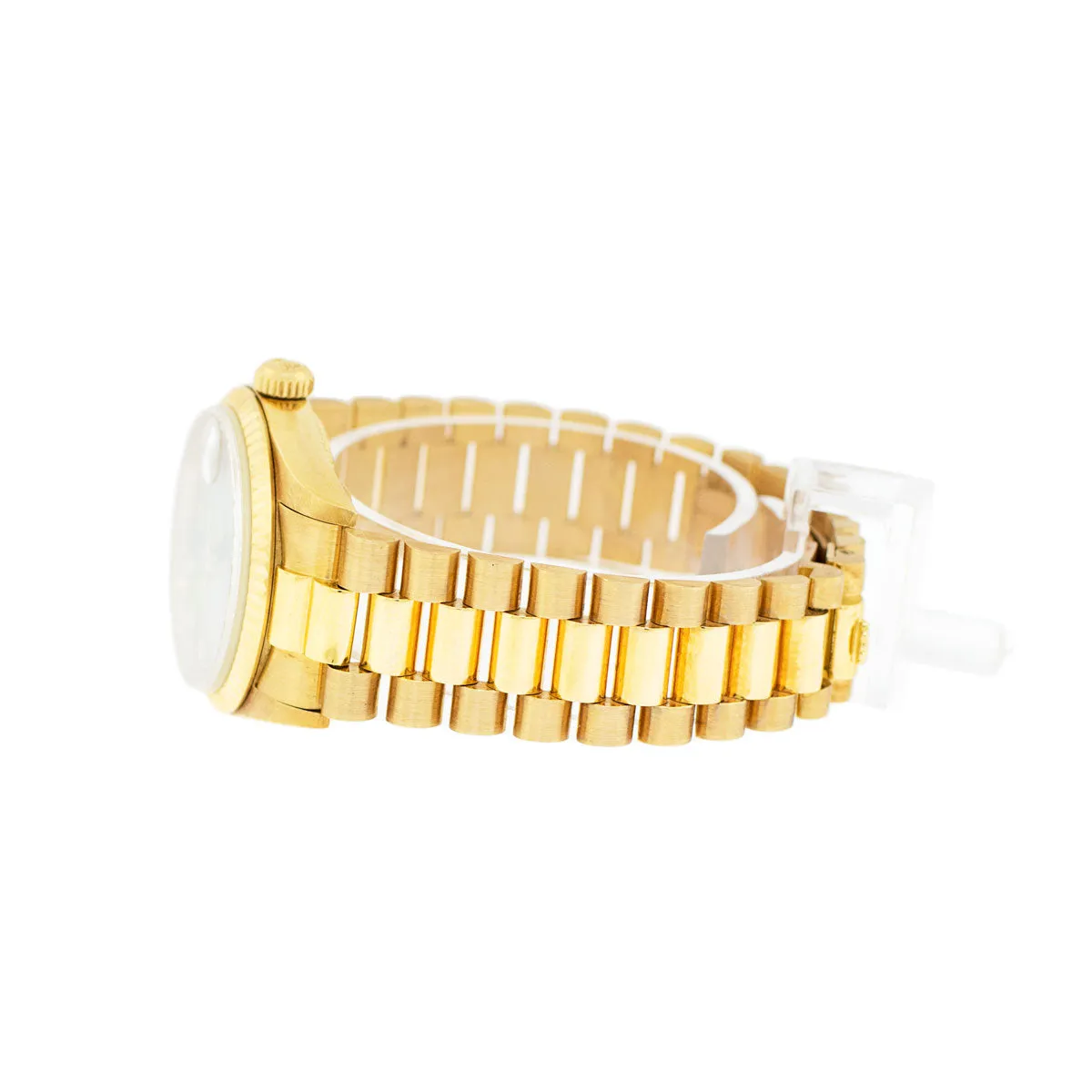Rolex Lady-Datejust 31mm Yellow Gold Rhodium Diamond Dial & Fluted Bezel 68278