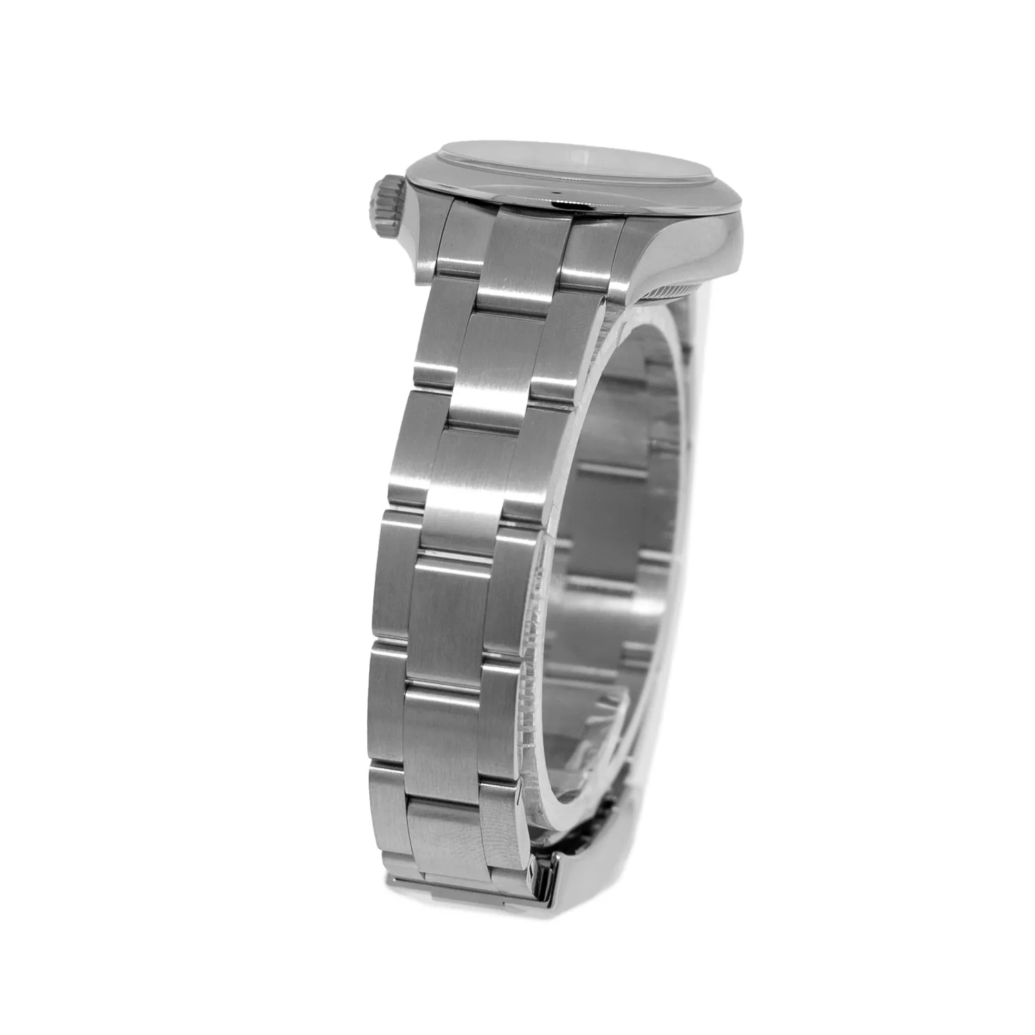 Rolex Oyster Perpetual 28mm Stainless Steel Black Index Dial Smooth Bezel 276200