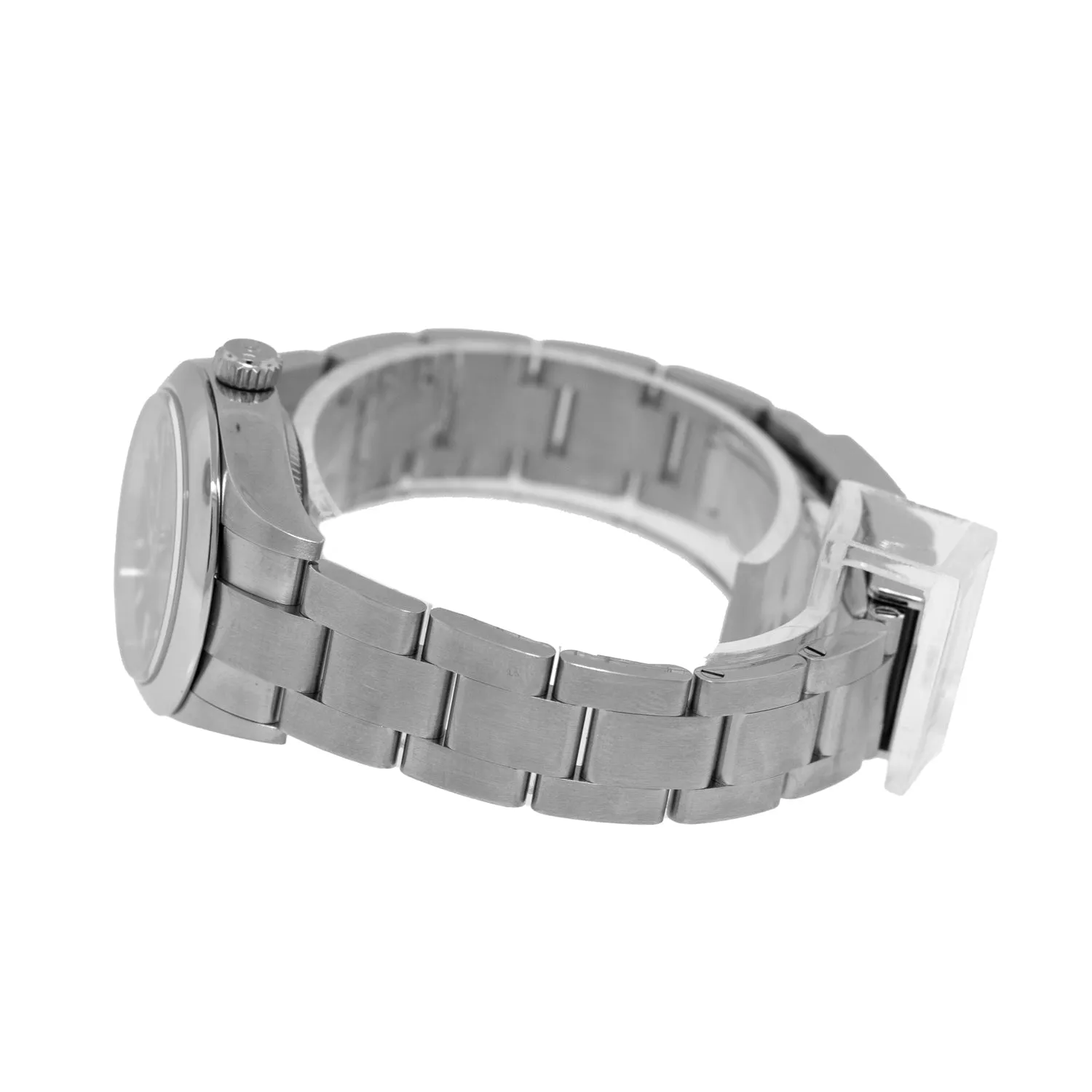Rolex Oyster Perpetual 28mm Stainless Steel Black Index Dial Smooth Bezel 276200