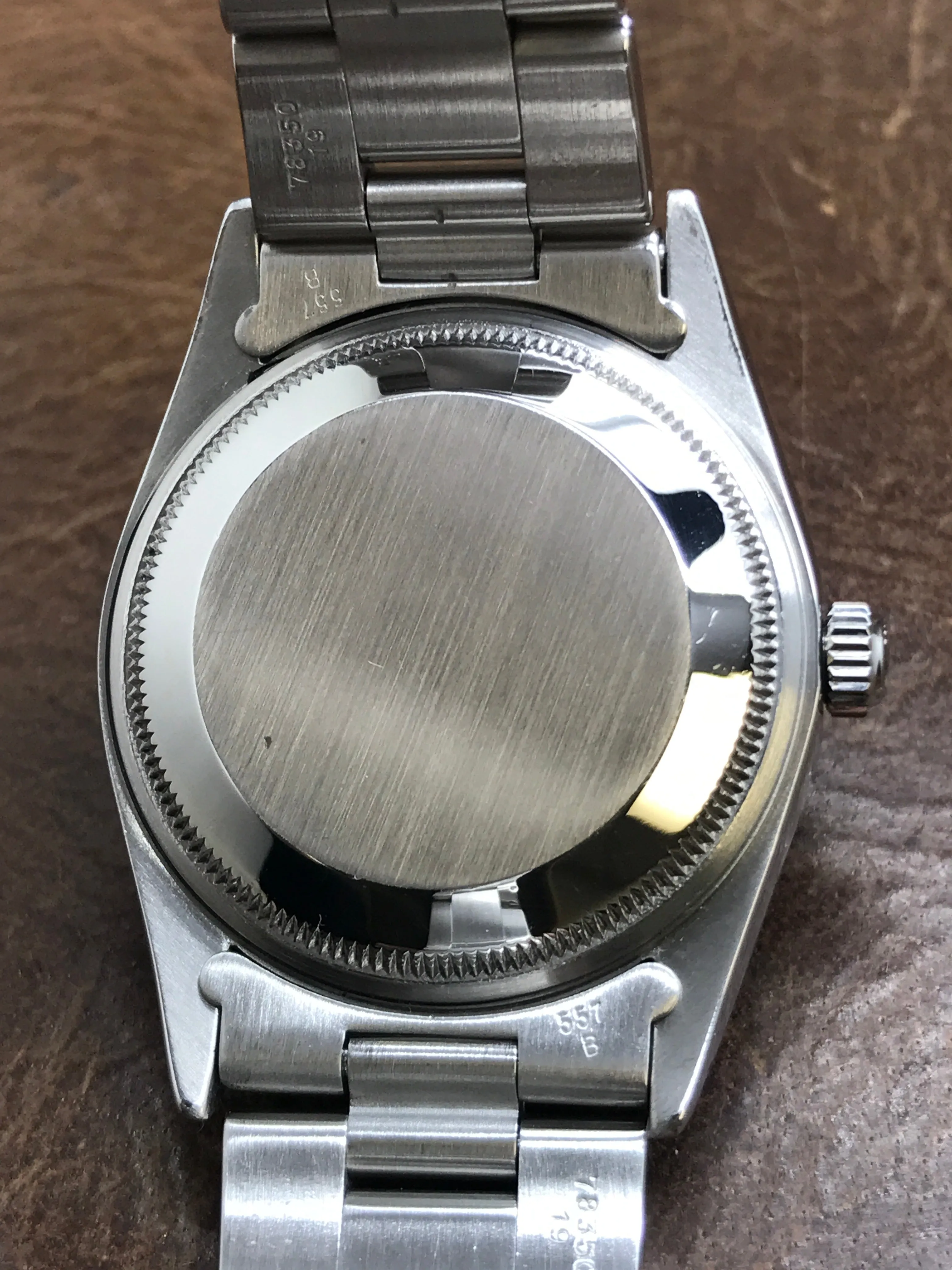 Rolex Oyster Perpetual Date 34mm 15210 Silver Dial Automatic Watch