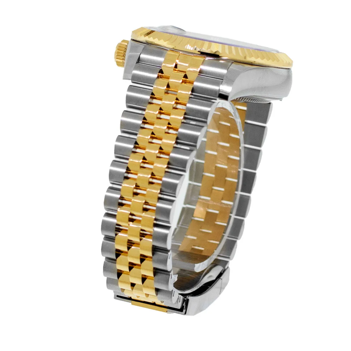 Rolex Sky-Dweller 42mm Yellow Gold & Stainless Steel White Index Dial Fluted Bezel 336933