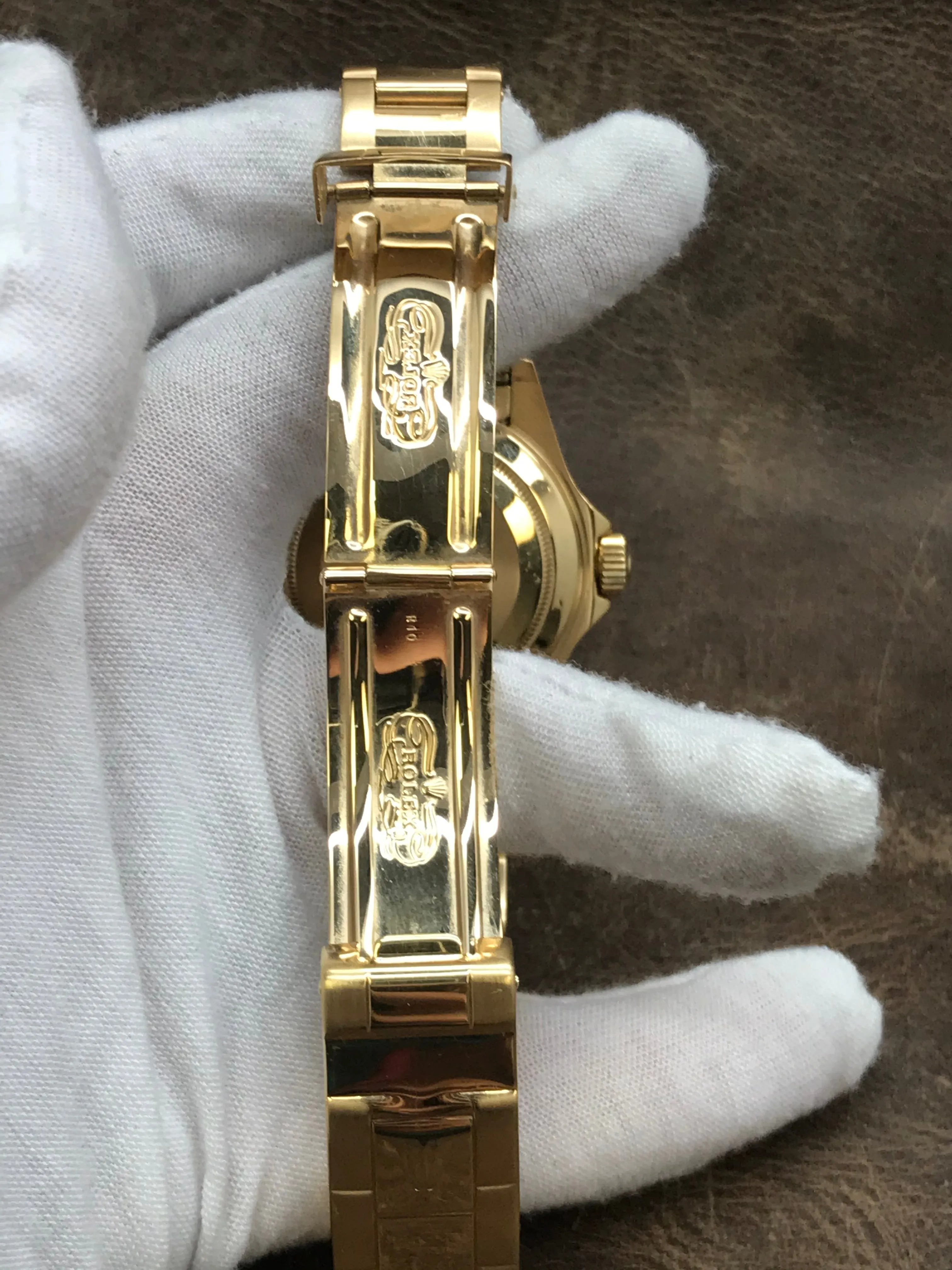 Rolex Submariner 18k Gold 16618 Blue Dial Automatic Men's Watch