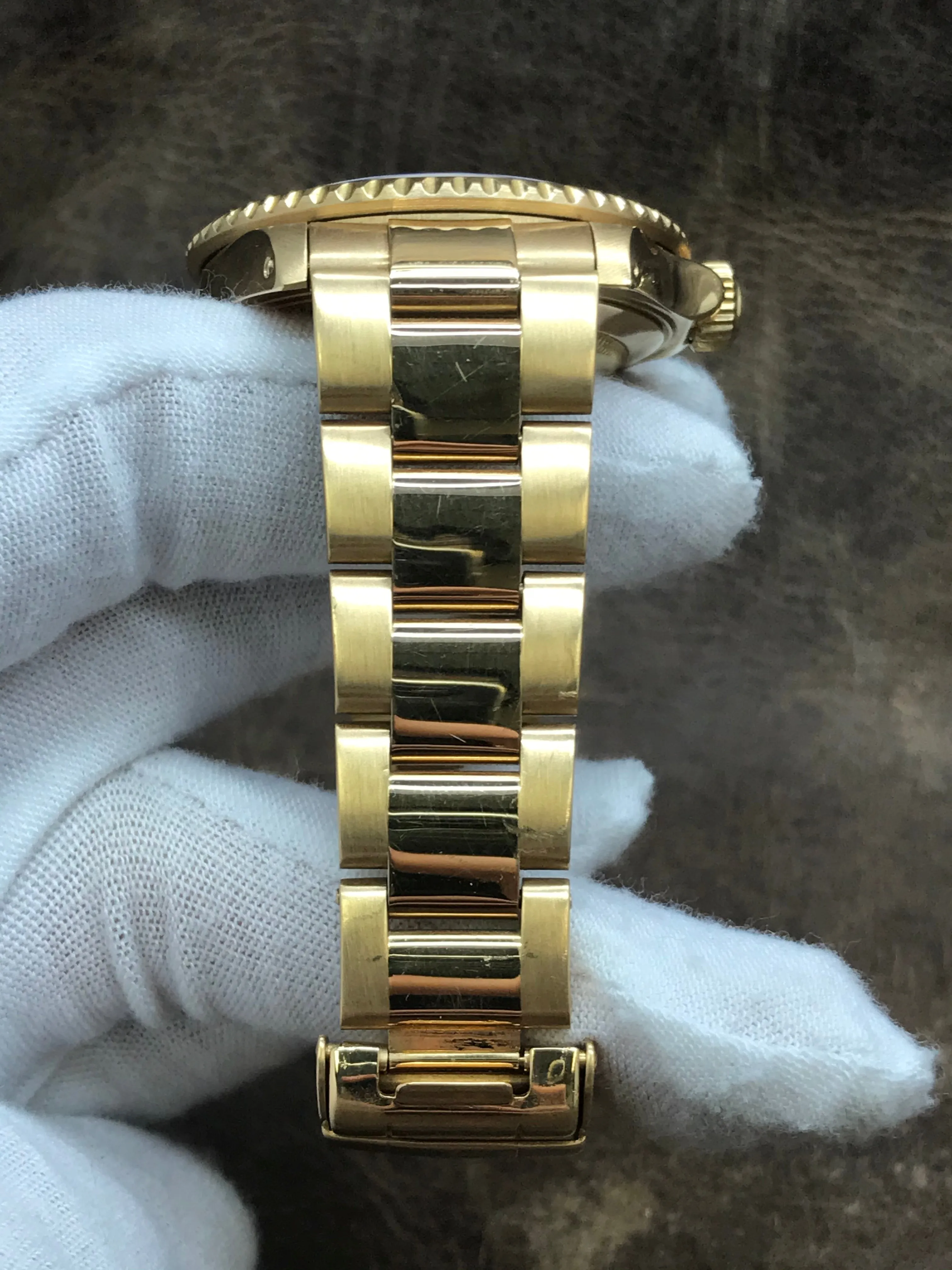 Rolex Submariner 18k Gold 16618 Blue Dial Automatic Men's Watch