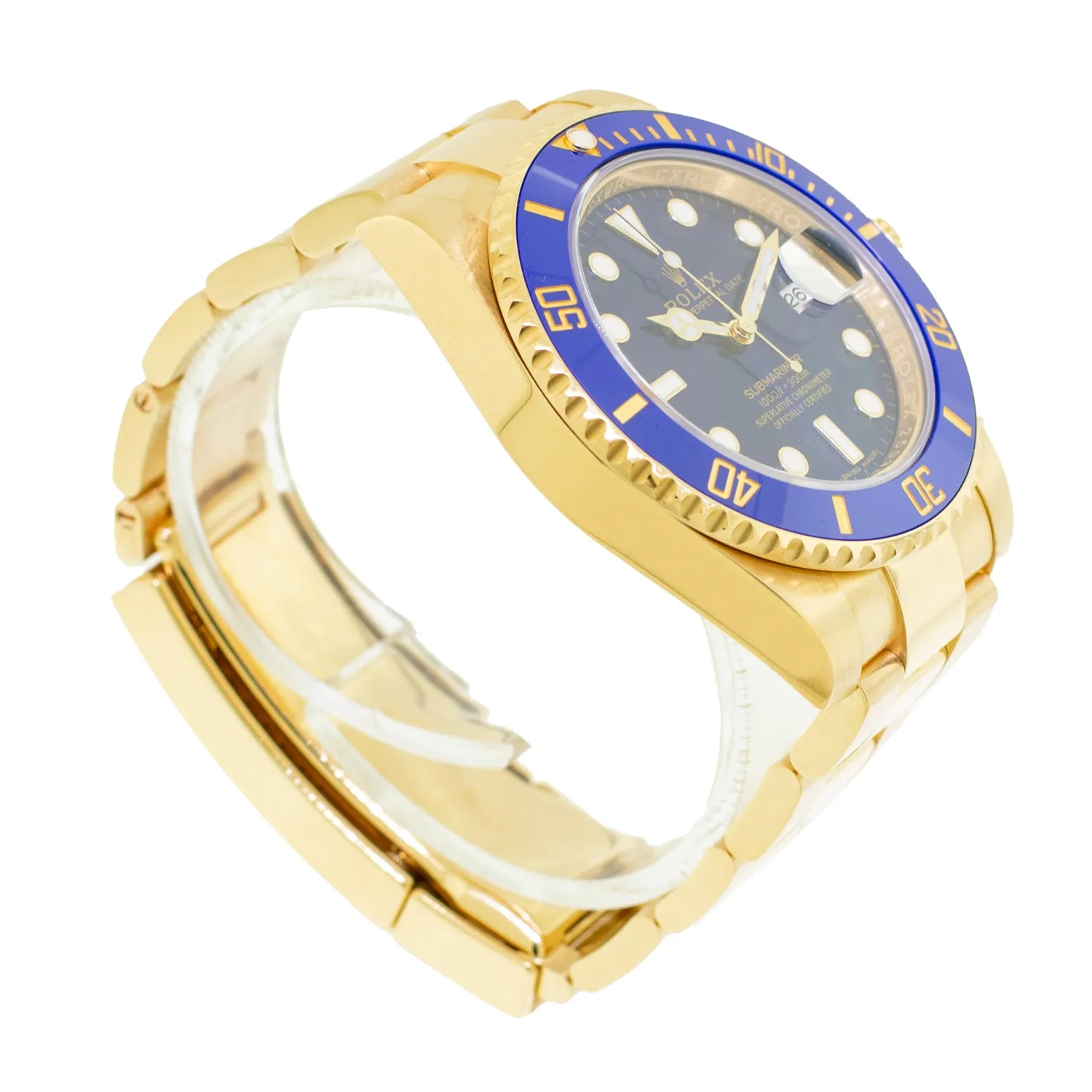 Rolex Submariner Date 40mm 18K Yellow Gold Blue Dial & Blue Bezel 116618LB