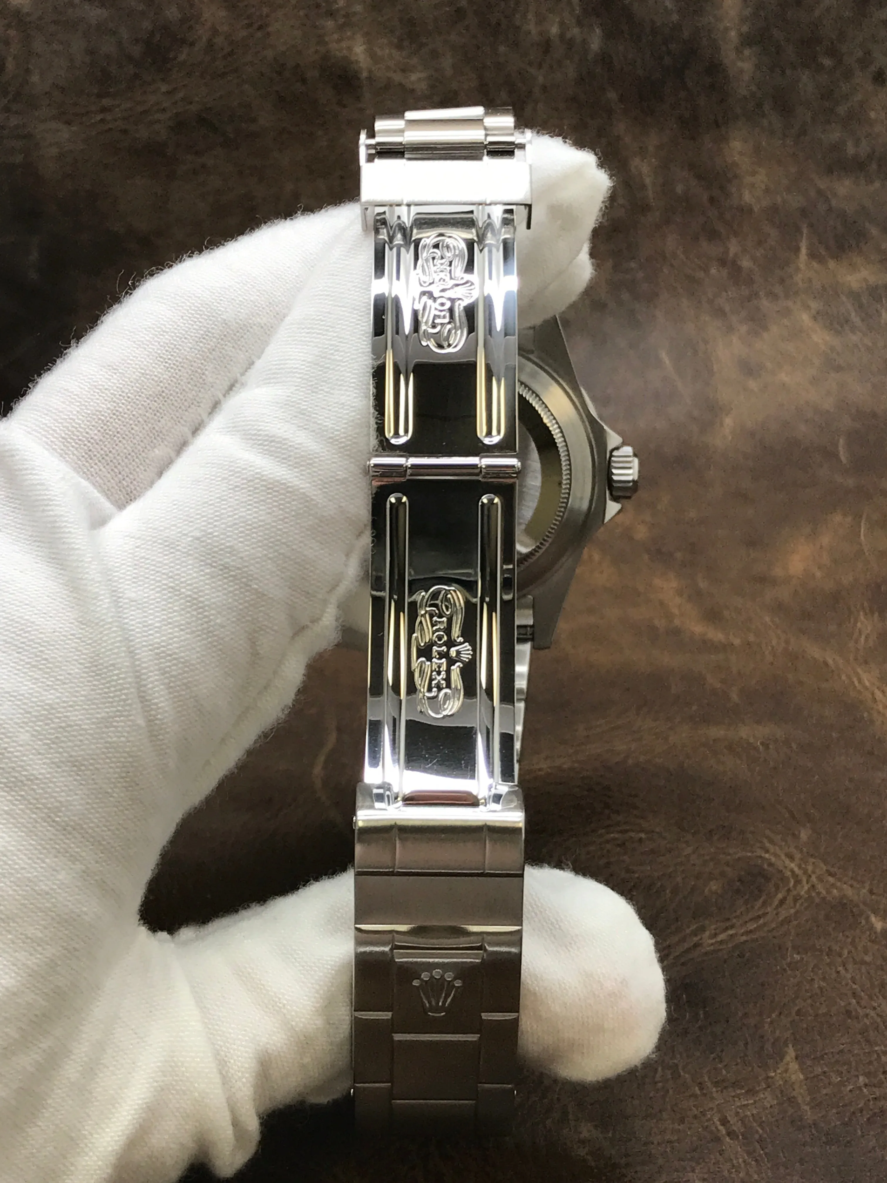 Rolex Submariner Date Engraved SER 16610 Black Dial Automatic Men's Watch
