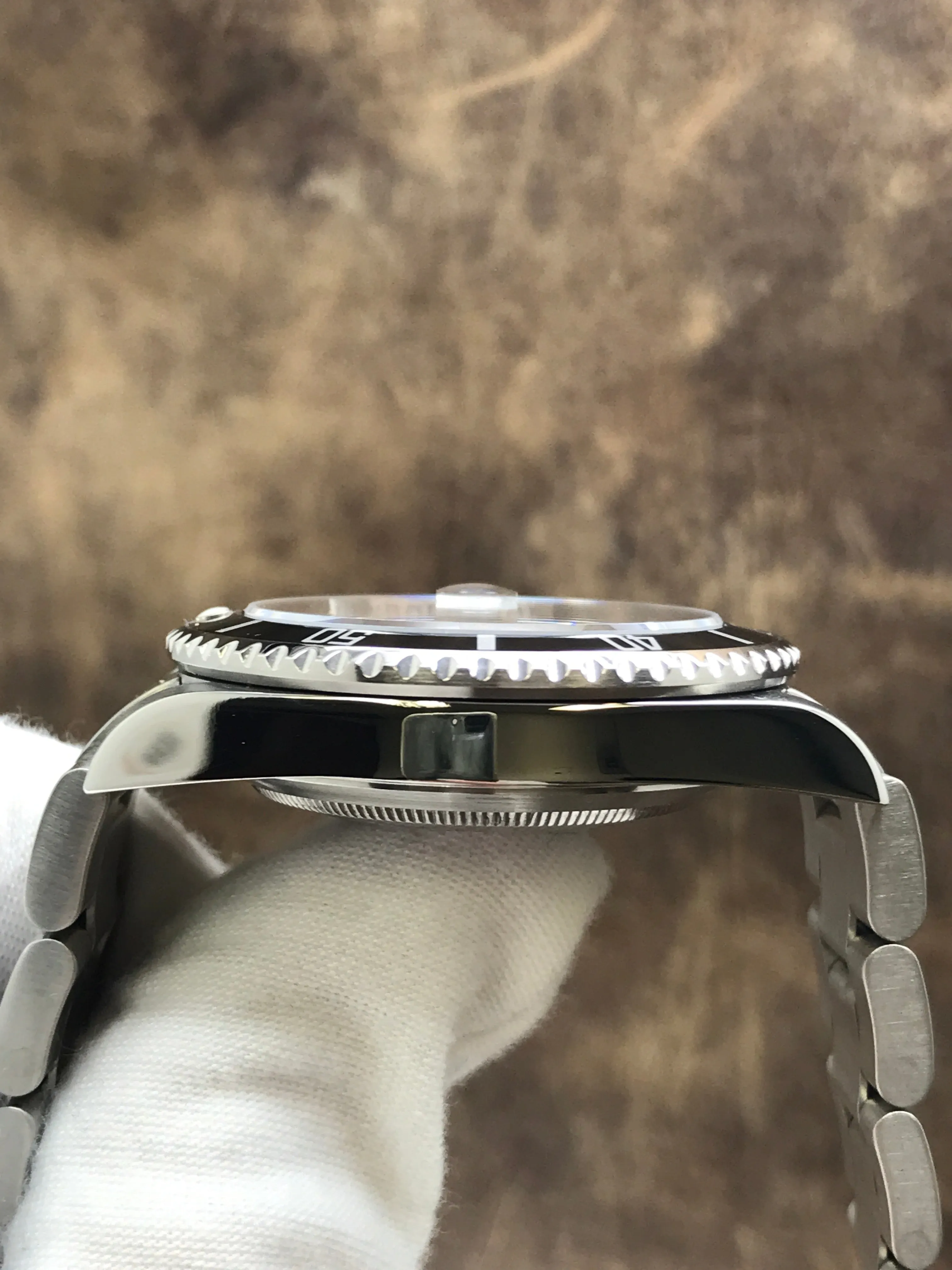 Rolex Submariner Date Engraved SER 16610 Black Dial Automatic Men's Watch