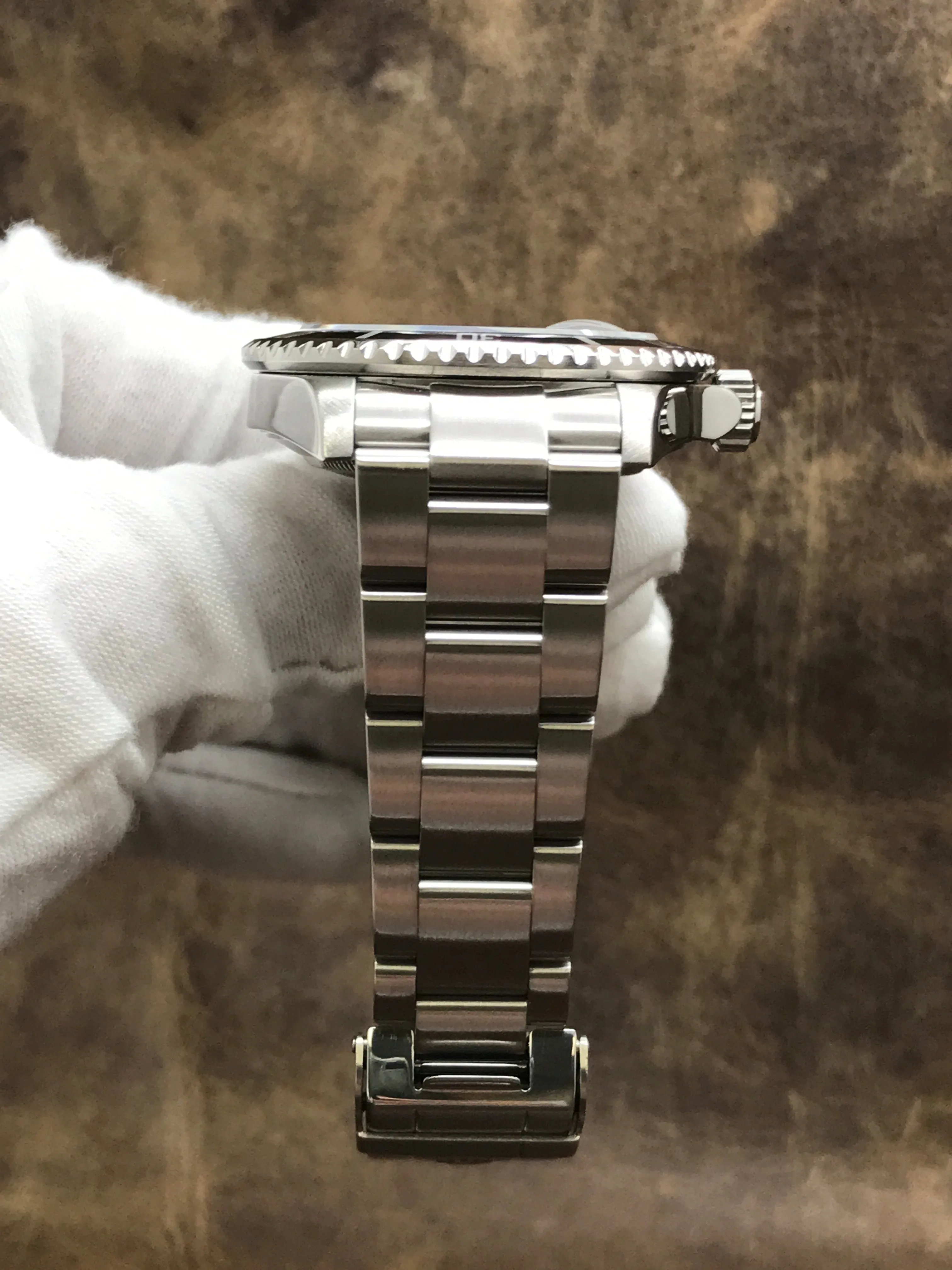 Rolex Submariner Date Engraved SER 16610 Black Dial Automatic Men's Watch