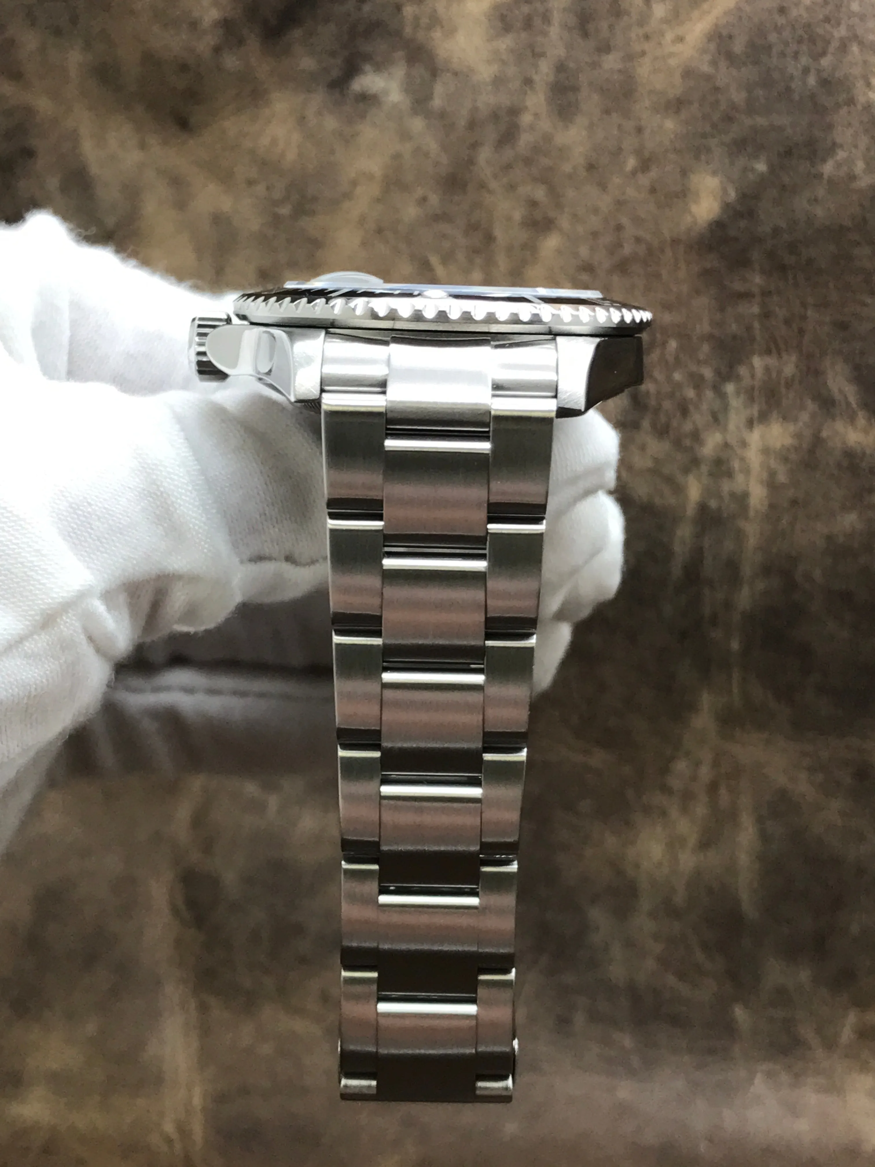 Rolex Submariner Date Engraved SER 16610 Black Dial Automatic Men's Watch