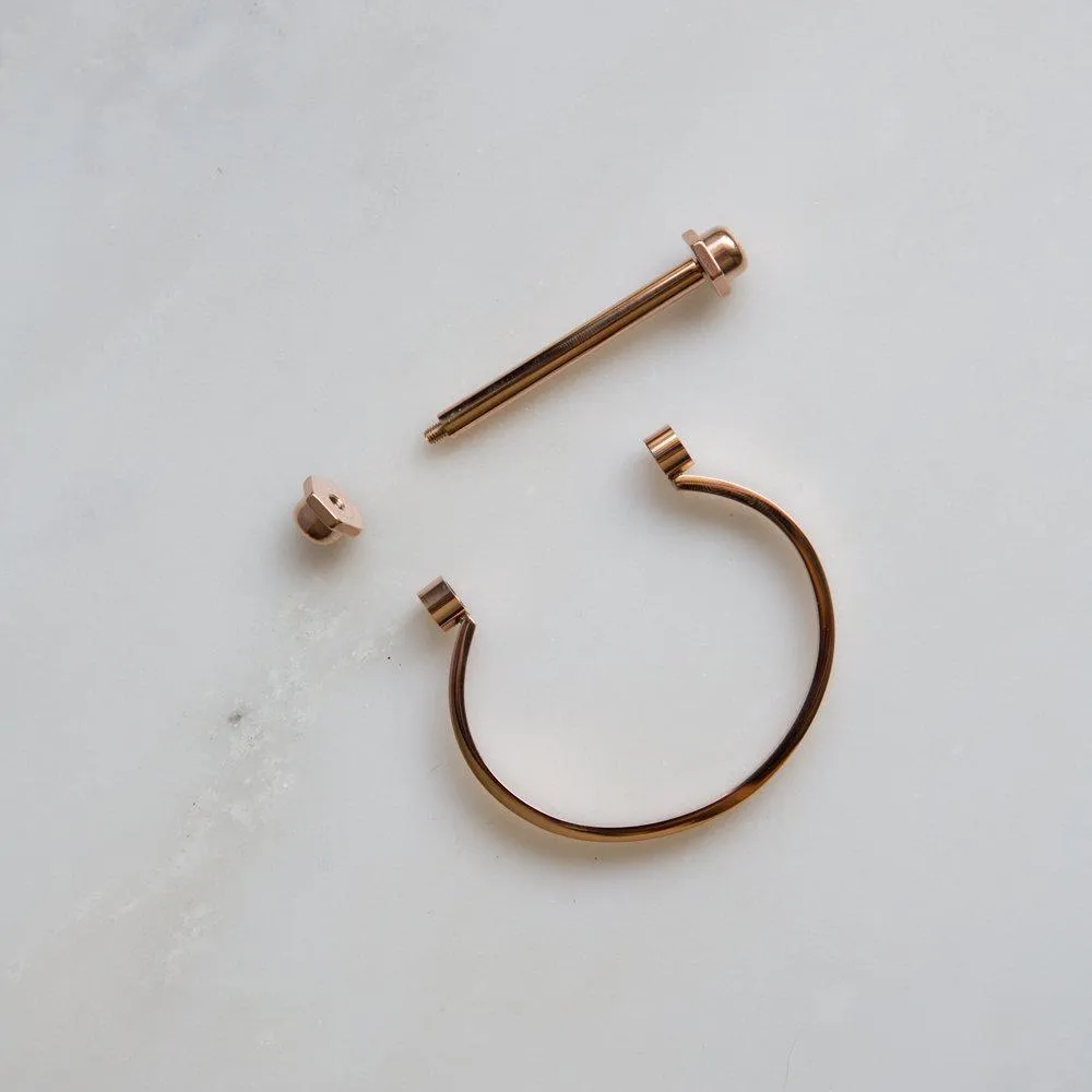 Rose Gold Screw Bar Bracelet