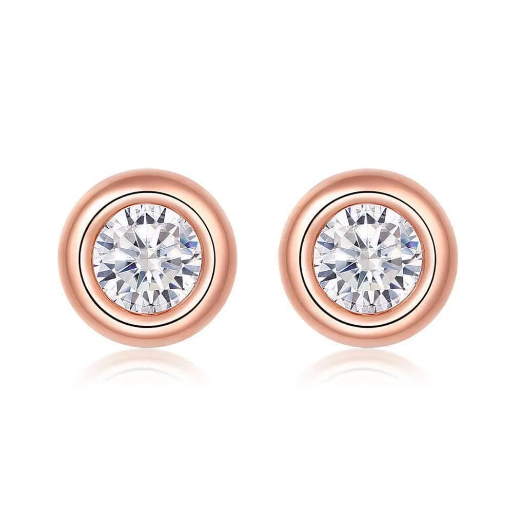 Round Cut Diamond Jewelry Set