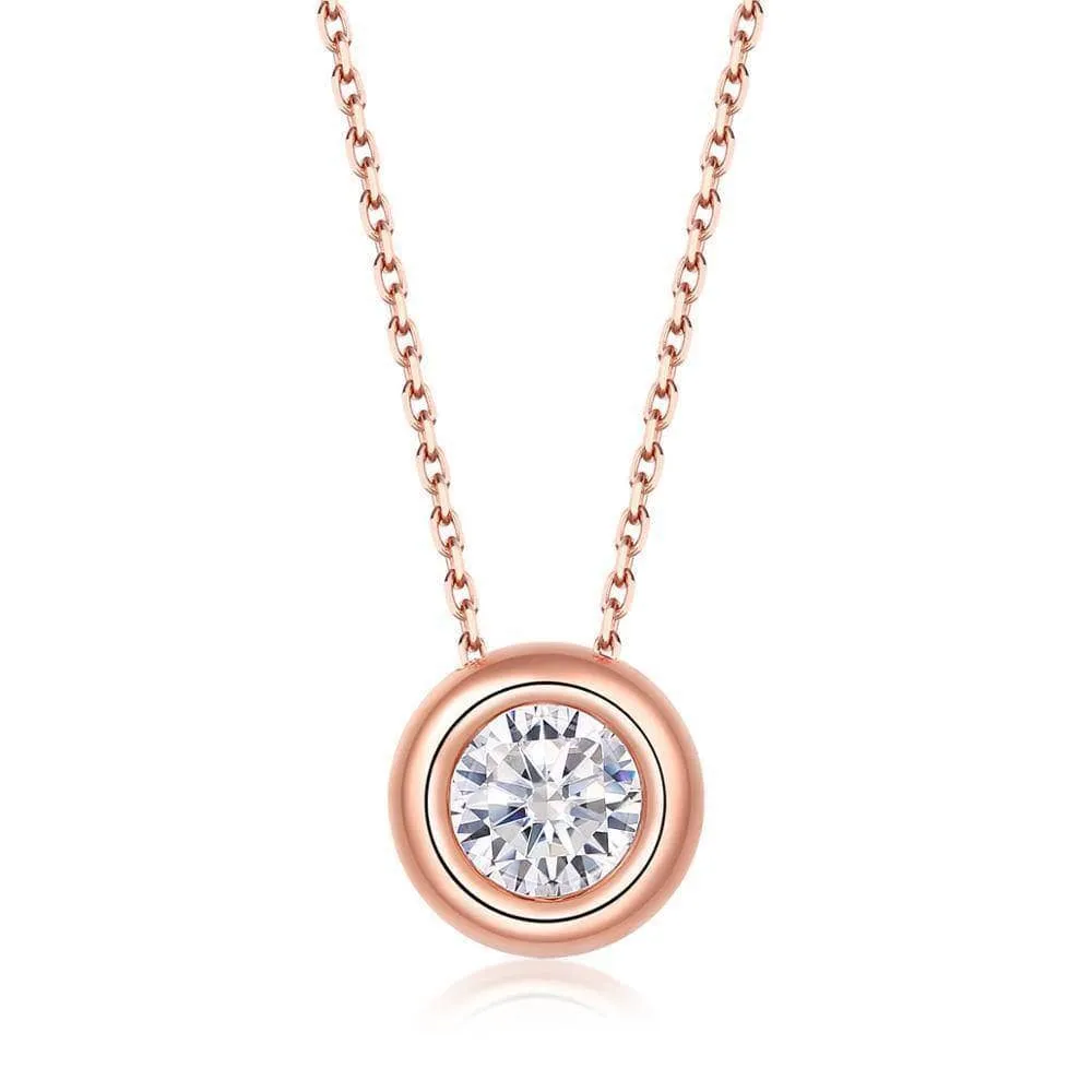 Round Cut Diamond Jewelry Set