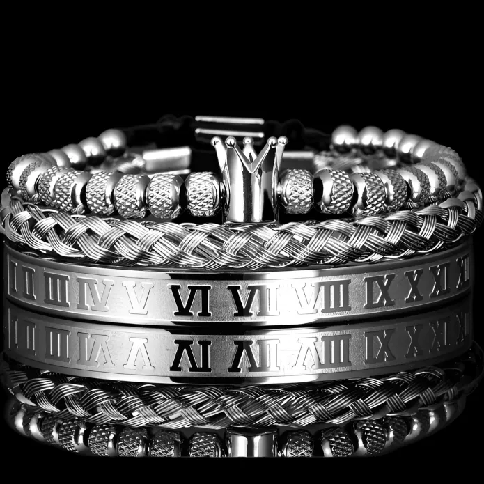 ROYAL JEWEL BRACELET SET- BLACK GOLD