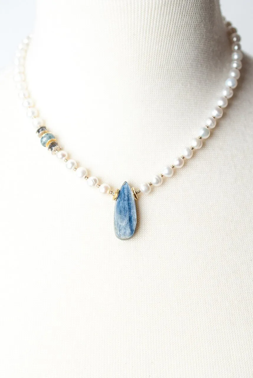 Seaside Kyanite Pendant