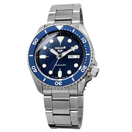 Seiko SRPD51 Seiko 5 Sports Men's Watch Silver-Tone 42.5mm Stainless Steel
