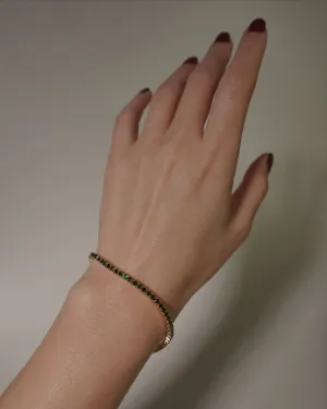 Serena Tennis Bracelet (Emerald)