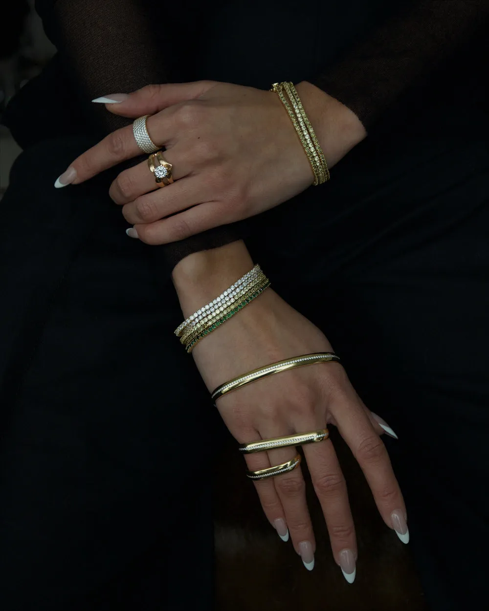 Serena Tennis Bracelet (Emerald)