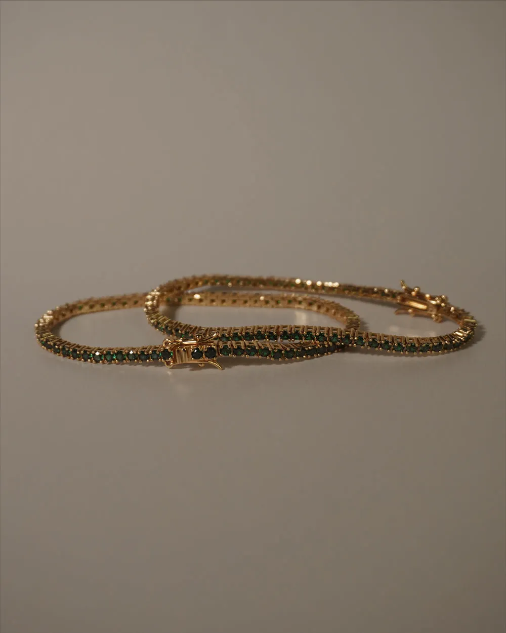 Serena Tennis Bracelet (Emerald)