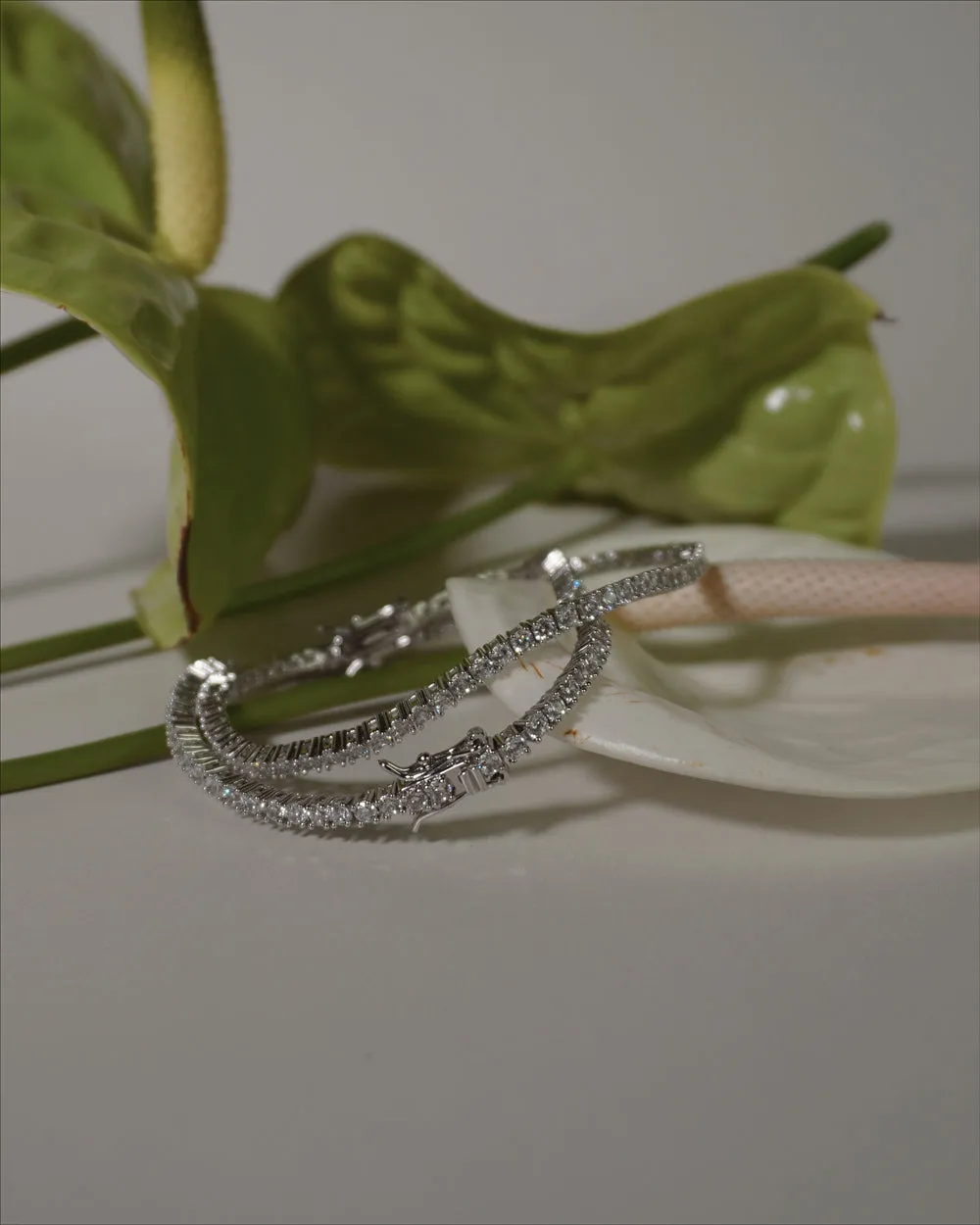 Serena Tennis Bracelet (Silver)