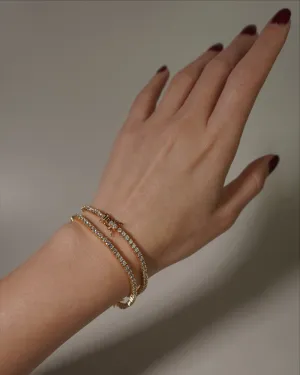 Serena Tennis Bracelet (White)